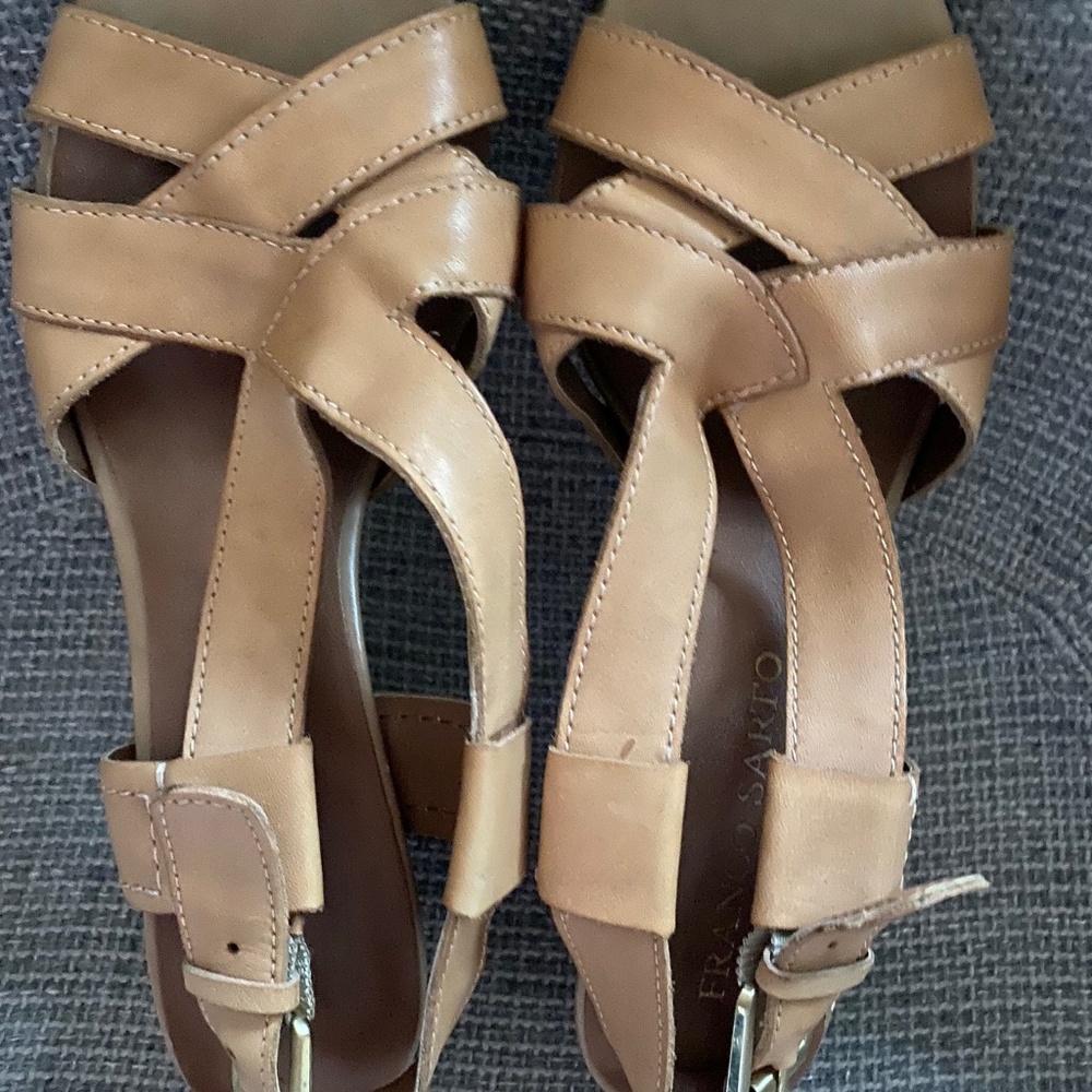 Franco Sarto Beige Ethan Heel Size 8